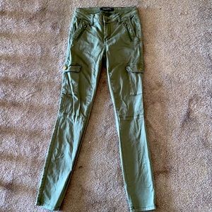 Green Cargo skinny jeans Ashley Mason Size 0